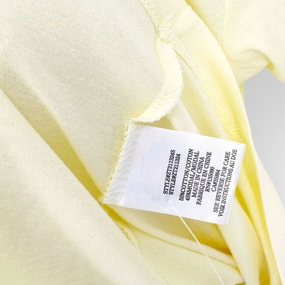 NWT Z Supply Kasey Modal V Neck Tee‎ size S- pastel yellow comfy - Picture 4 of 4